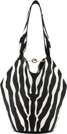 Khaite Mini Lotus Tote - Dames - Schoudertassen - Wit - ONE Size - Leer - Tassen