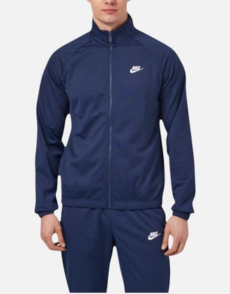 Nike Mens Nike FB7351 Mens Tracksuits Relaxed Fit Workout Dri Fit Polyester Club Tracksuit - Navy - Size: XL