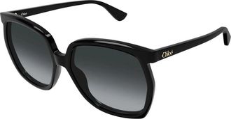 Chlo&eacute; Ch 0389S Zonnebril - Dames - Zonnebrillen - Zwart - 61 MM - Accessoires