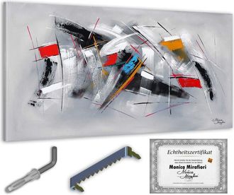 OEM Monica Mirafiori I 100% Pintado A Mano I Cuadro Espectro 140x70cm Pintura Acr&iacute;lica I Arte Moderno I Sala De Estar