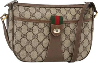 Gucci Pre-owned Cross Body Bags, female, Beige, Size: ONE SIZE Pre-owned Vintage GG Shoulder Bag
