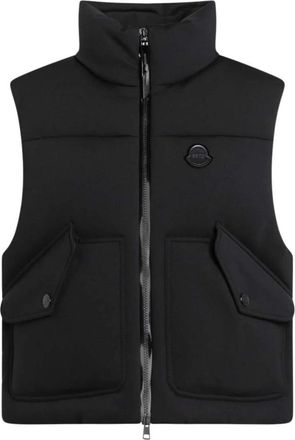 Moncler Jassen, Dames, Zwart, S, Giubbotto Gilet Edward Enninful