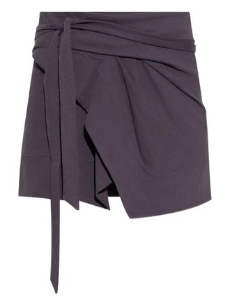 Isabel Marant Berenice wrap-effect mini skirt - Purple