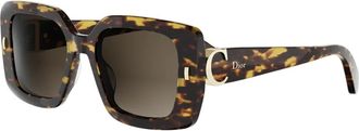 Dior Initials S2I Zonnebril - Dames - Accessoires - Bruin - Maat: 53 MM