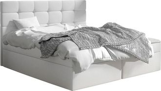 Mirjan24 Cama Continental Comfivo Osculum I, Soft 017, Continental, Doble, 160x200, Cuero Ecol&oacute;gico, Somieres, 163x206x112cm