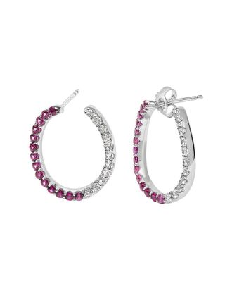 House of Brilliance Haus Of Brilliance Silver Hoop Earring