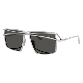 Prada Sunglasses, unisex, Gray, Size: 58 MM Irregular Sunglasses