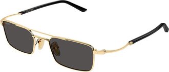 Gucci GG2258S 001 Mens Sunglasses Gold Size 49 - Free RX Lenses - Free RX Lenses