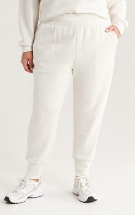Zella Ultra Soft High Waist Joggers in Beige Ivory Heather at Nordstrom Rack, Size 2 X