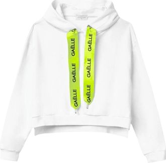 Ga&euml;lle Paris Witte Hoodie Gemaakt In Itali&euml; - Dames - Sweatshirts - Wit - S - Katoen - Hoodies & sweatvesten