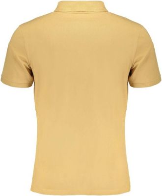 Timberland Mens Classic Fit Polo Shirt Short Sleeve - Beige Cotton - Size Medium