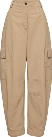 Moncler Moncler Froiss&eacute; Technique Pants, Women, Beige, Size: Xs
