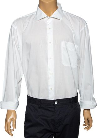 Balmain White Cotton Button Front Shirt 3Xl