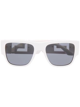 Versace Greca square-frame sunglasses - White