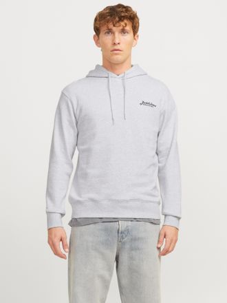 Jack & Jones Kapuzensweatshirt »JJBEAU - Sweater mit Logodruck, Slim Fit und Baumwolle« unifarben, modisch, slim fit, angeraute Sweatware, Kapuze
