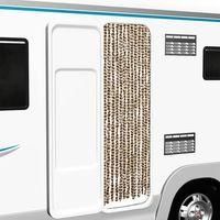 OEM Mosquitera De Chenilla Beige Y Marr&oacute;n, 56 X 185 Cm - Crezuo