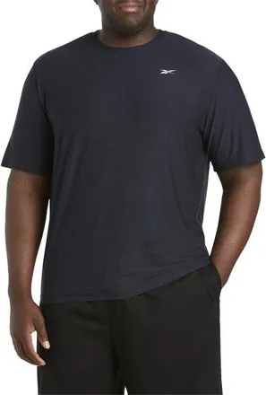 Reebok Big & Tall Performance Perfect T-Shirt in Night Blk Hthr at Nordstrom, Size 5X Big