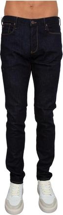 Emporio Armani 5 Pockets Pant - Heren - Slim Fit Jeans - Blauw - W38 - Katoen - Jeans