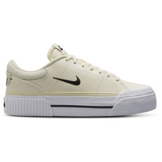 Nike Womens Court Legacy Lift - Training Shoes Pale Ivory/Black/Muslin Size 10.0