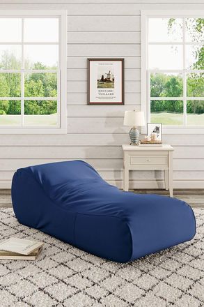 Living and Home Dense Filling Comfy Lounger for Living Room in Navy | Size: Large