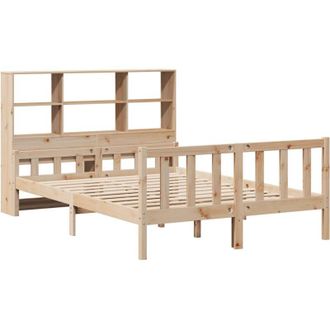 vidaXL Bookcase Bed without Mattress 160x200 cm Solid Wood Pine Vidaxl