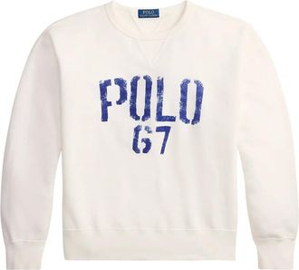 Ralph Lauren Hoodies & sweatvesten, Heren, Wit, XL, Katoen, Vintage Fleece Sweater