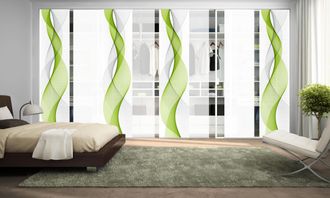 Home Wohnideen Schiebegardine »OPALIA 8ER SET« Paneelwagen 8 Stk. tlg. HxB: 245x60