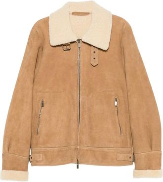 Salvatore Santoro Jassen, Heren, Bruin, XL, Leer, Timbe Jas