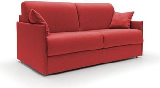 Divani.Store Evans Sof&aacute; Cama Convertible En Tela Impermeable 169 Cm (mat. 140x197) Rojo