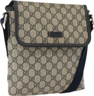 Gucci Pre-owned Cross Body Bags, female, Blue, Size: ONE SIZE Pre-owned Vintage Shoulder Bag