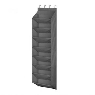 OEM Zapatero De Pared - Estante De Almacenamiento Detr&aacute;s De La Puerta - Capacidad Para 24 Pares De Zapatos - 164 X 42 X 19,5 Cm - Gris