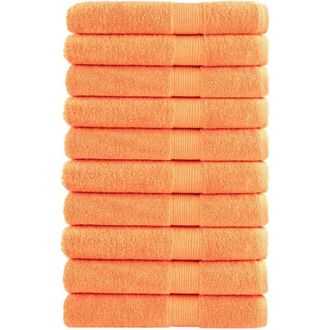 vidaXL Toallas De Sauna Solund 10 Unidades Naranja 80x200 Cm 600 Gsm Vidaxl