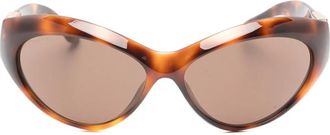 Gucci Tortoiseshell-effect Cat-eye Sunglasses