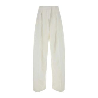 Jil Sander Wide Trousers, female, White, Size: XS Wide Trousers