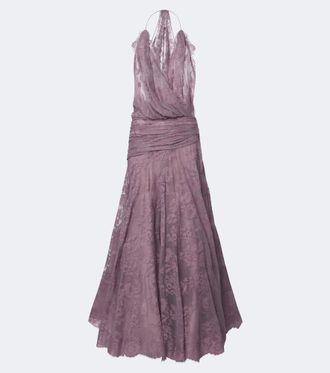 Zimmermann Vestido de fiesta Clash de encaje drapeado