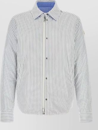 Moncler cotton blend reversible crescent down shirt