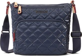 MZ Wallace Metro Scout Deluxe Quilted Nylon Crossbody Bag in Ink Liquid at Nordstrom