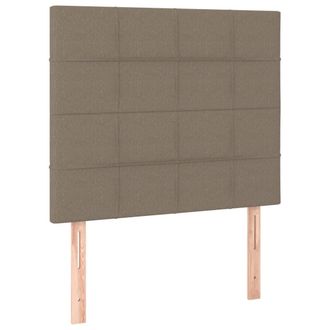 vidaXL Cabeceros 2 Unidades Tela Gris Taupe 80x5x78/88 Cm Vidaxl