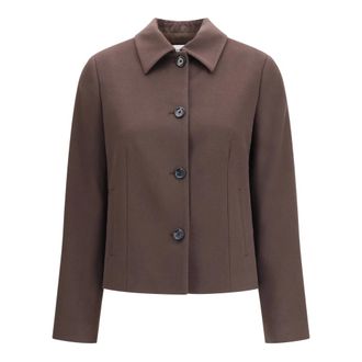 Lardini Lamswol Jas - Dames - Jassen - Bruin - Maat: M Wol