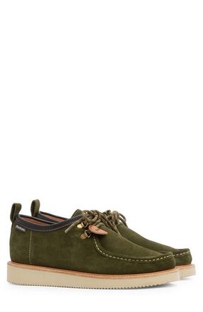 Barbour x Wildbunch Heathpool Boat Shoe in Green at Nordstrom, Size 10
