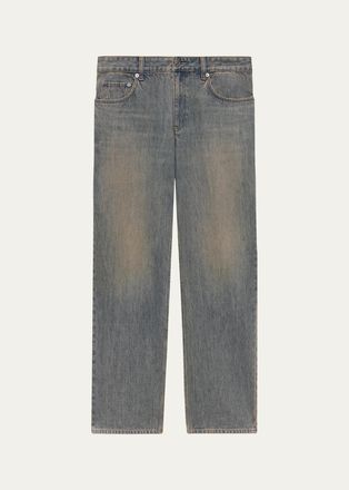 Helmut Lang Mens Vintage Wash Straight-Fit Jeans