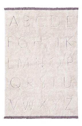 Lorena Canals RugCycled ABC Washable Cotton Blend Rug in Natural Rugcycled Yarn at Nordstrom, Size 4Ft 0In X 5Ft 3In