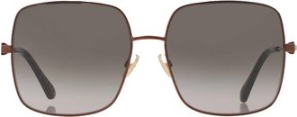 Jimmy Choo London Brown Square Ladies Sunglasses LILI/S 0J7D/HA 58
