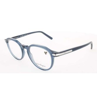 Ferragamo Mens Transparent Rectangular Eyeglass Frames Sf2955