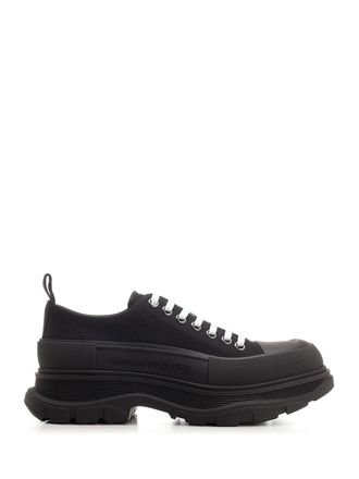 Alexander McQueen Tread Slick Lace-Up Shoes Black