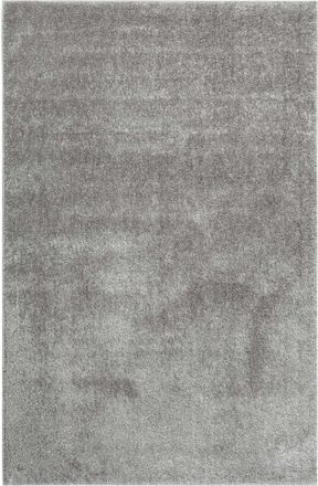 Esprit Alfombra de pelo largo gris claro suave 133x200