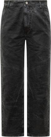 44 Label Group Marble Tas Pant - Heren - Straight fit broeken - Zwart - S - Katoen - Broeken
