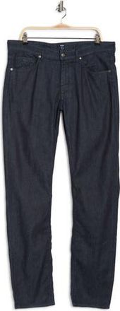 BOSS Maine Regular Fit Tapered Jeans in Navy at Nordstrom Rack, Size 46 X 32