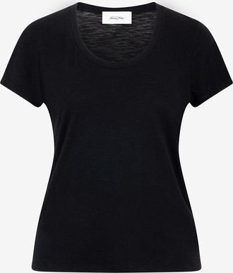 American Vintage Kurz&auml;rmeliges T-Shirt aus Baumwolle und Viskose Jacksonville