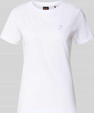 Boss Orange by Hugo Boss BOSS Orange Regular Fit T-Shirt aus reiner Baumwolle Modell C_ESOGO_3 in Weiss, Gr&ouml;&szlig;e XS